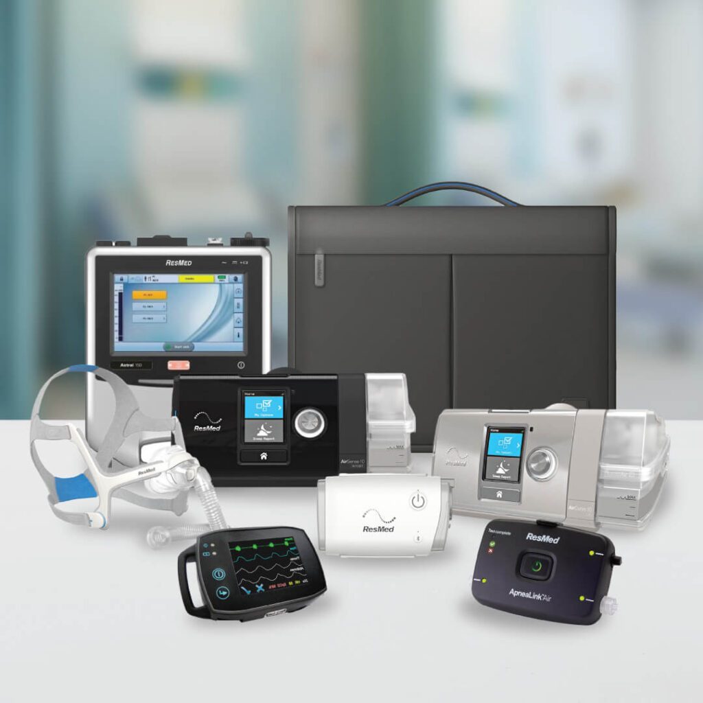 Produk CPAP dan alat terapi tidur ResMed & SOMNOmedics